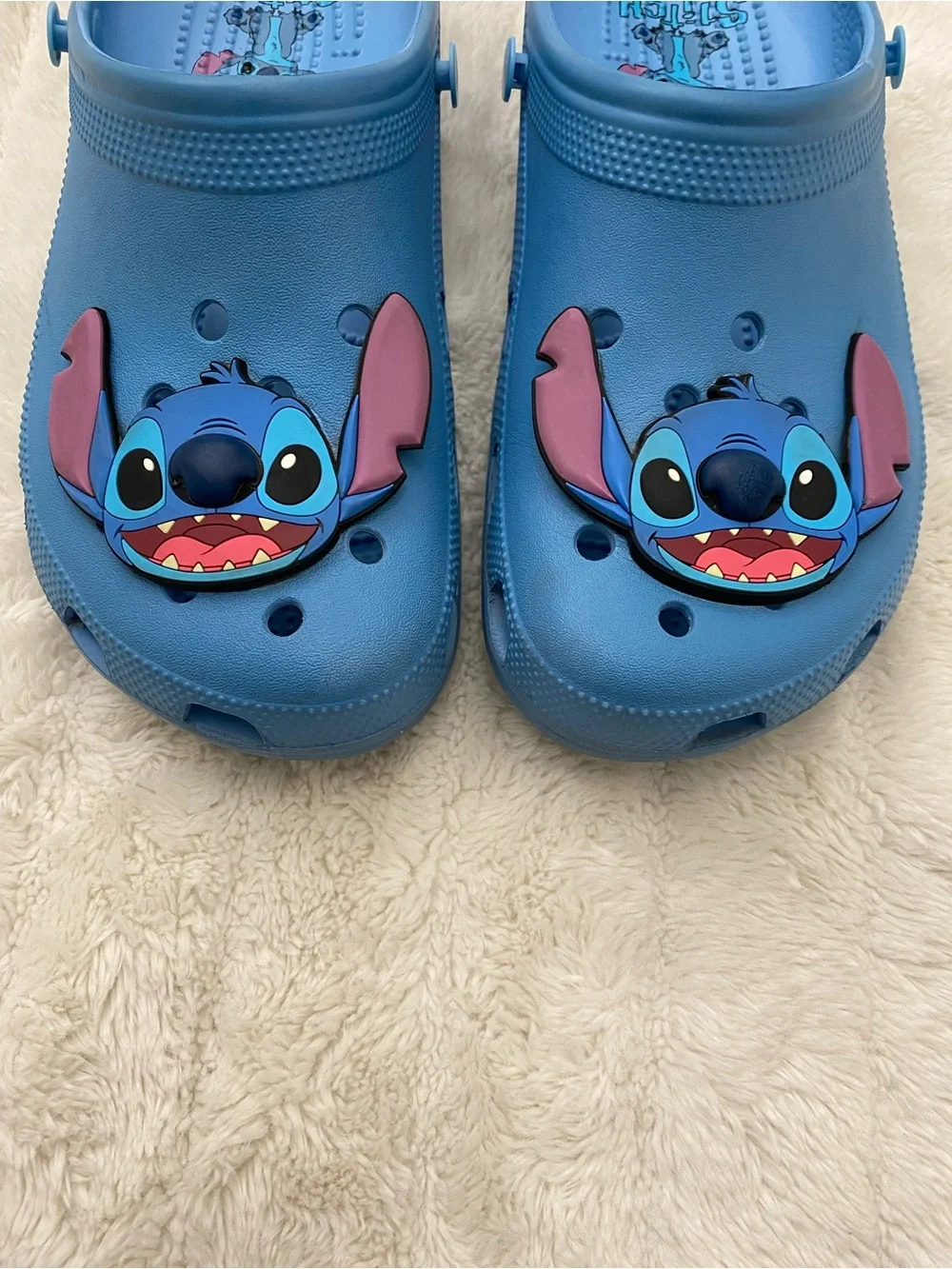 CROCS Light Blue Stitch Clog Men Size 9 Woman 11